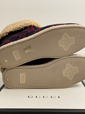 size 8.5 G - Gucci Fria Ankle Boot GG Logo Wool Shearling  display picture 2
