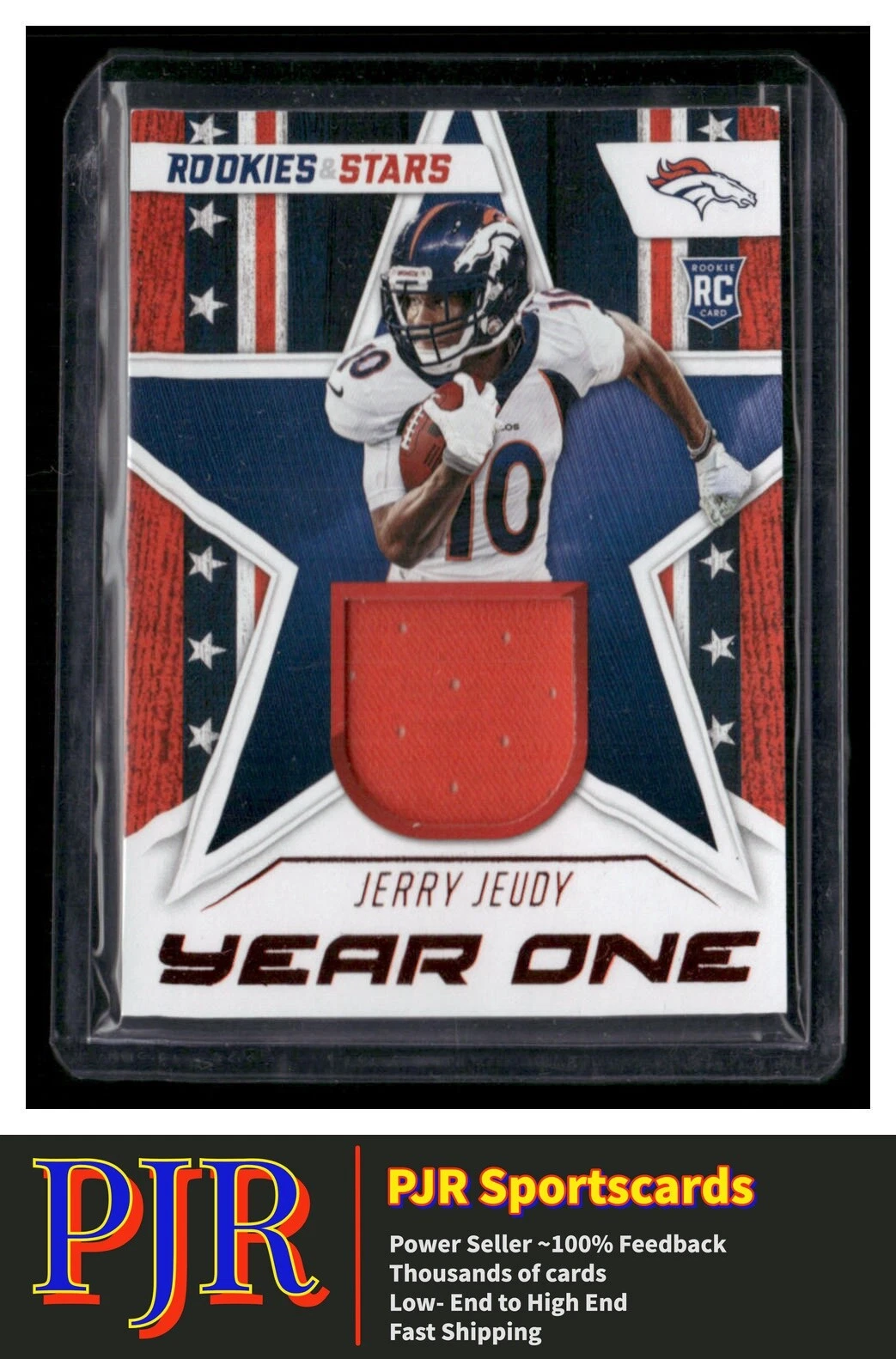 Jerry Jeudy Panini Rookies & Stars Year One Relics #YOJJ Base