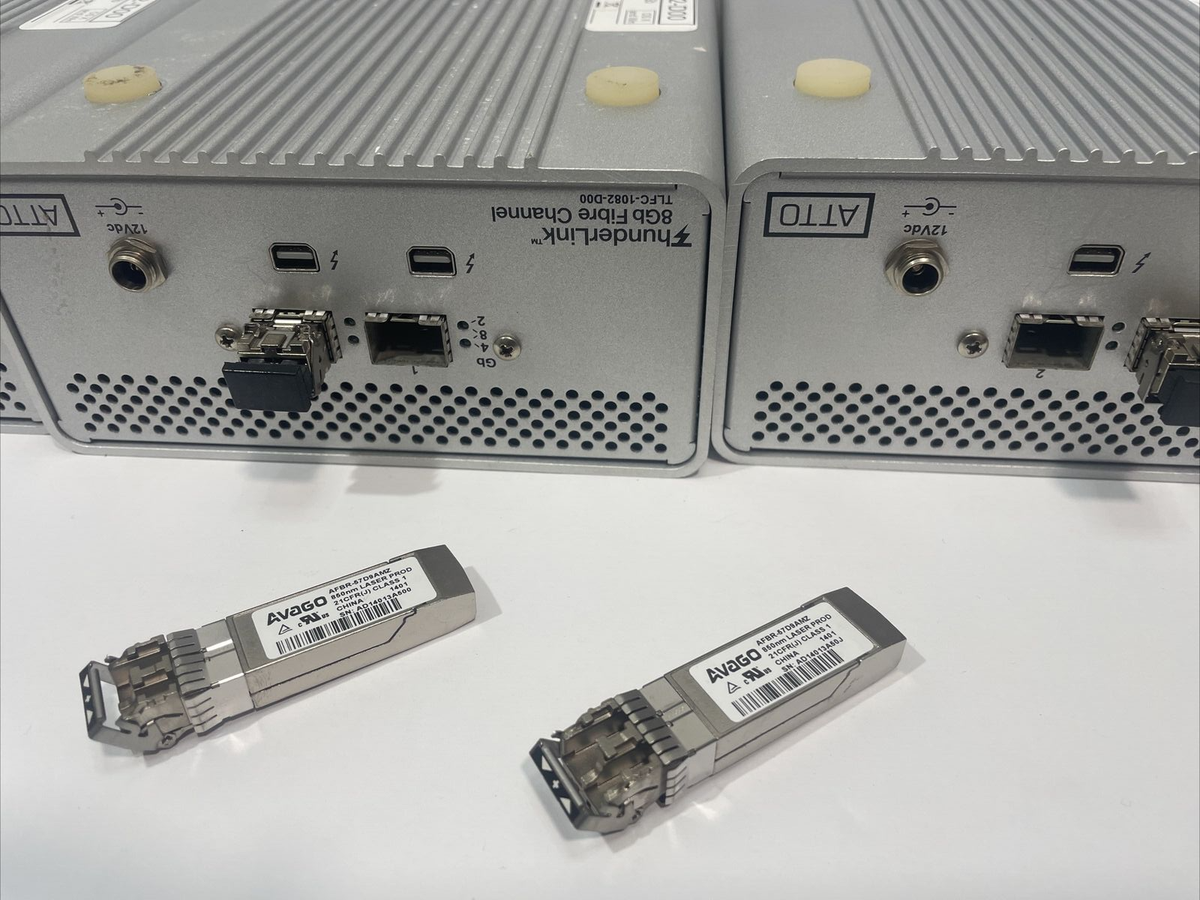 Lot of 3 ATTO Thunderlink TLFC-1082-D00 Dual Thunderbolt 8GB Fibre