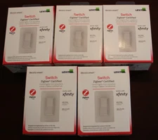 Leviton DG15S-1BW - Decora Smart Switch, Zigbee Certified - White - Lot of 5