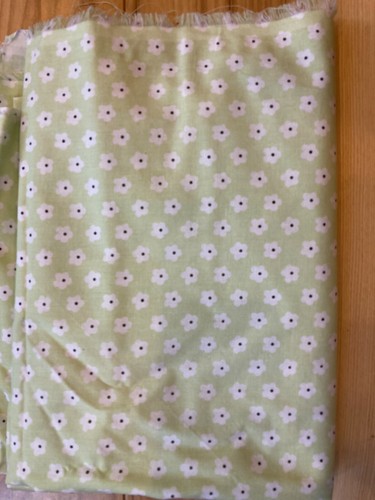 100% Cotton Quilt Fabric: Spring Green flower patterned