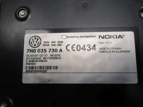 VW T5 V KASTEN Steuergerät 7H0035730A Interface Bluetooth Freisprech - Bild 2 von 3