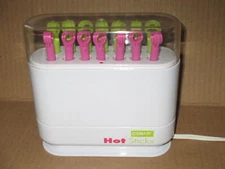 CONAIR HOT STICKS tight spiral curls 14 BENDABLE ROLLERS CURLERS, pageant