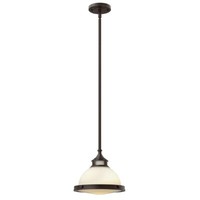 Pendelleuchte HäNgelampe Deckenleuchte Bronze H 24,8 Cm 1 Flammig Esszimmerlampe