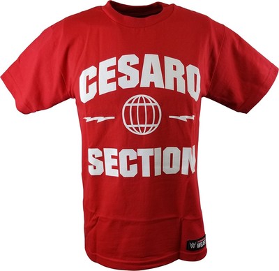 Cesaro Section WWE Authentic Mens Red T 