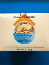 Ideal Protein Sea Salt and Vinegar Crisps - 7 Packets - EXP 7/31/27 - FREE SHIP