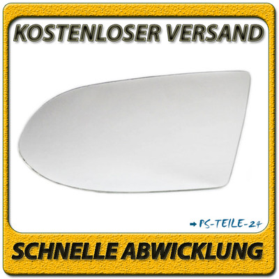 Außenspiegel Spiegelglas für OPEL ZAFIRA A 1999-2005 links Fahrerseite konvex