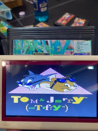 Famicom Game NES NT8042 4in1 Jungle Book,Tom&Jerry,Ship&Dale,Samurai Pizza Cat - Picture 6 of 6