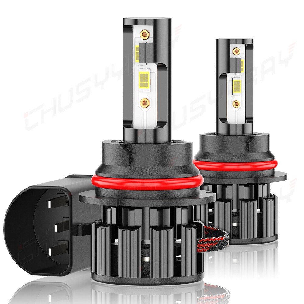 2x 9007 HB5 LED Headlight Bulbs Kit 6500K High Low Beam Light Super Bright White
