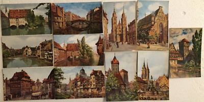 Lot 16 Vintage Antique 11 Historical Scenic Sights from Nornberg Post Cards