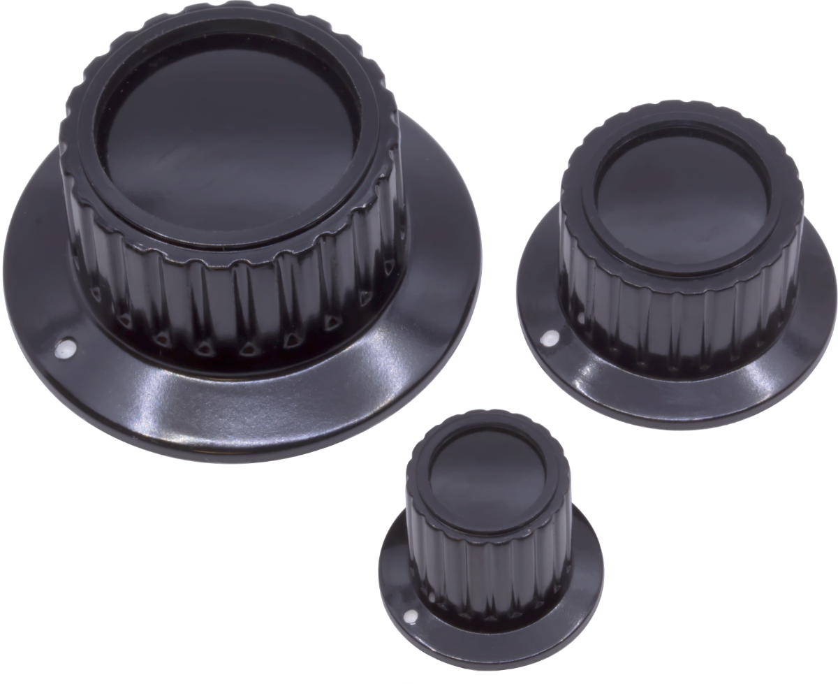 CED P-K415-19 BLACK ORANGE AMP SYTLE KNOB 19mm 1/4