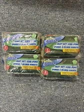 4-2pk (total 8) Scrub Buddies Cellulose Sponges for Dishes Sinks Countertops