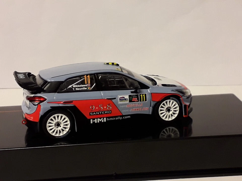 ixo ram660 hyundai ng i20 wrc rally monza 2017 a.mikkelsen-t.neuville1:43 - Immagine 3 di 4