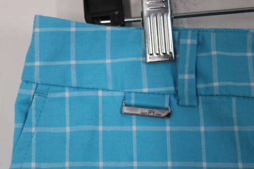 Lauren Ralph Lauren Active 14 Blue Check Shorts 12" Inseam - Picture 3 of 8