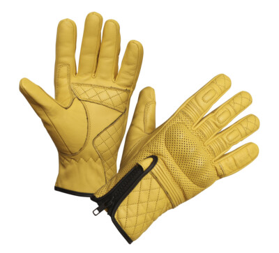 Modeka Parkar Motorradhandschuhe Herren (gelb) Gr: 12