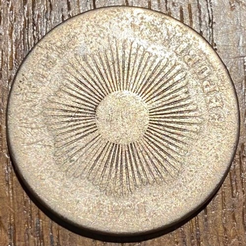 2 CENT PIECE FROM PEROU PERUAN REPUBLIC (1128) USEE - Picture 2 of 2