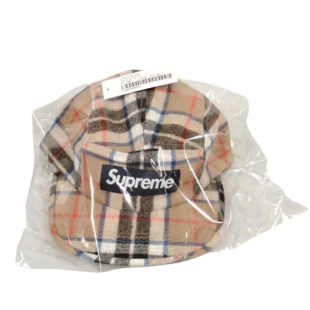 Casquette de camp SUPREME 24AW Lochcarron marron authentique / 36238