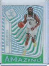 James Harden 2020-21 Panini Illusions #9 Amazing Emerald Brooklyn Nets