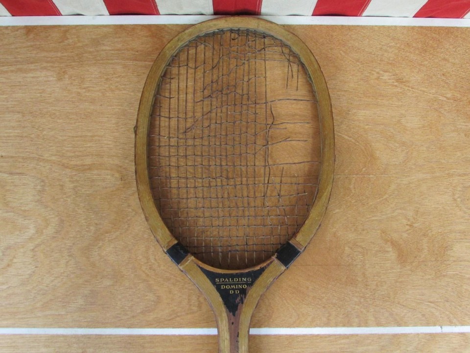 Antique Tennis Racket A. G. Spalding LAKESIDE c.1900