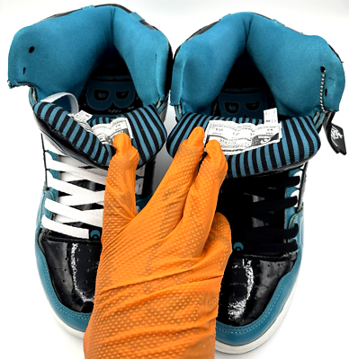 Rare Collector Y2K Osiris Bronx Pagoda Blue Blk White Skate Shoes