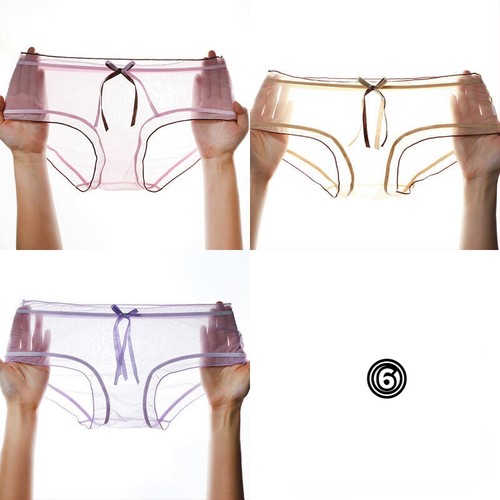 3 Pcs Lady Sexy Mesh Knickers Briefs See Through Underwear Panties Lingerie Sexy - Picture 11 of 20