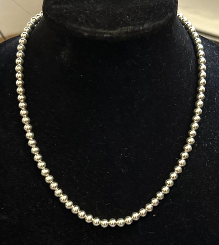 Carolyn Pollack Sterling Silver Native Desert Pearl Beaded 18” Necklace - Picture 7 of 9