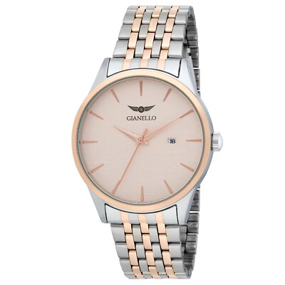 Gianello Men's Murano Calendar Bracelet Watch
