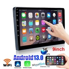 9" Android 13 1+32GB Car Stereo CarPlay GPS Navi WiFi BT RDS Radio Double 2Din