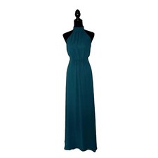 Gorgeous Show Me Your Mumu Collette Collar Halter Deep Jade Chiffon Dress Small