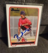 Raul Alcantara Autograph Signed 2012 Bowman 1st Boston Red Sox
