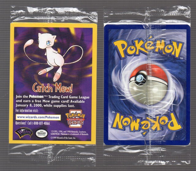 Pokemon 2000 Movie RARE Promo Catch Mew Single Card Factory Card 