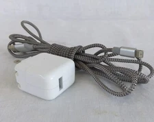 Apple 12W USB Power Adaptor 1401 TM + 8 ft Braided Lightning ~ USB Cable