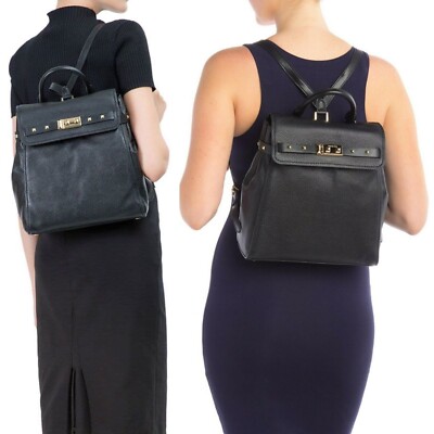 Michael Kors Addison Black Leather Backpack - NWT NWT Michael Kors Addison Black & Gold Studded Leather  main image 3