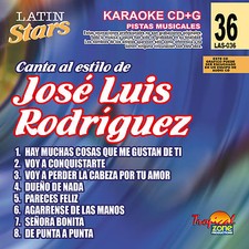 Karaoke Latin Stars 36 Jose Luis Rodriguez Vol. 1