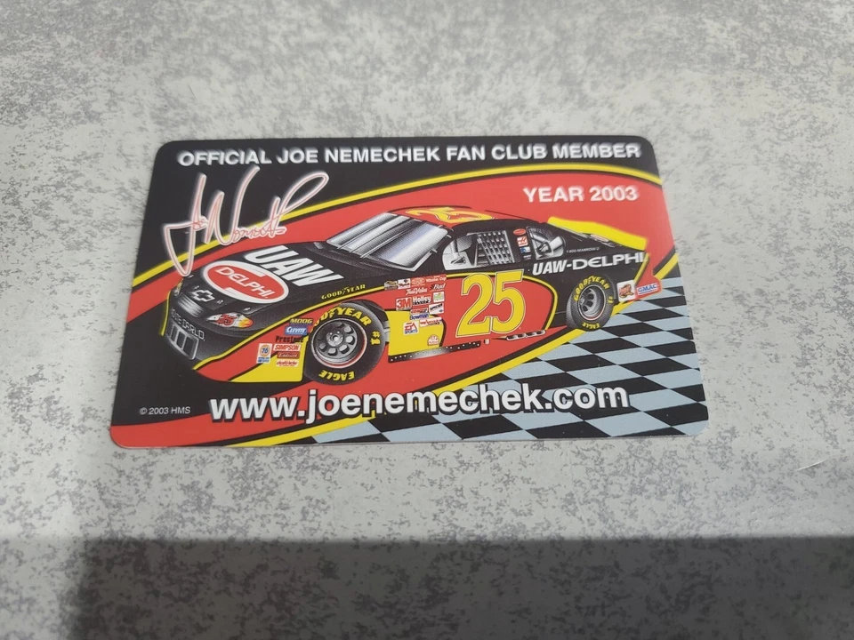 Joe Nemechek Fan Club Membership Lot, Cards &  Decals  - Image 4 of 4