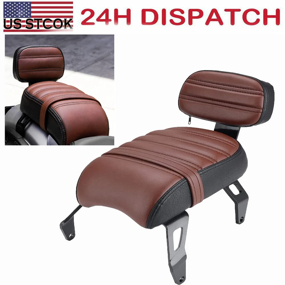 Asiento de pasajero trasero con respaldo para Indian Scout Bobber Twenty Sixty Rogue 18-24 Foto 2 de 4