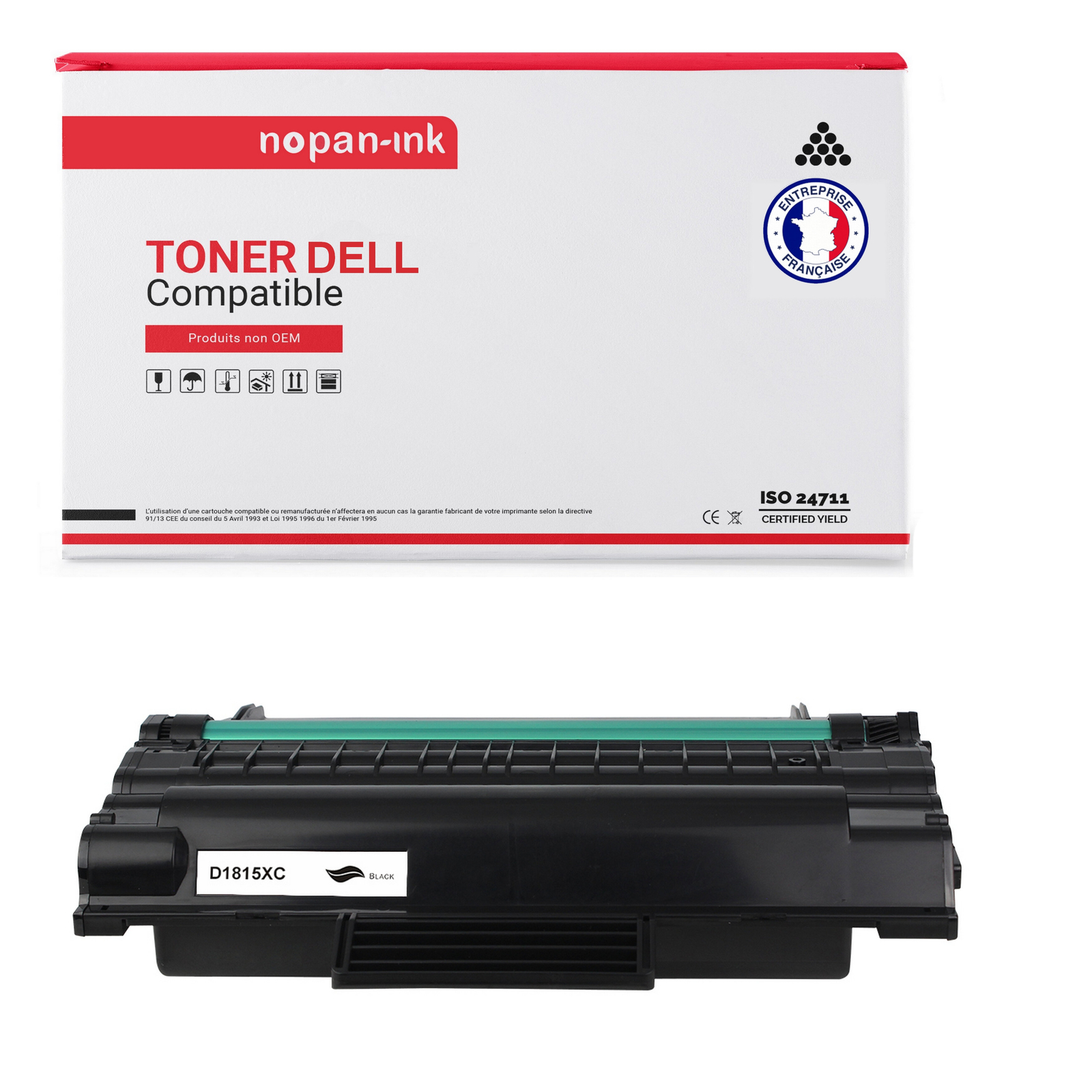 Toner 593-10153 Noir : Fini les Textes Flous sur votre Imprimante Dell