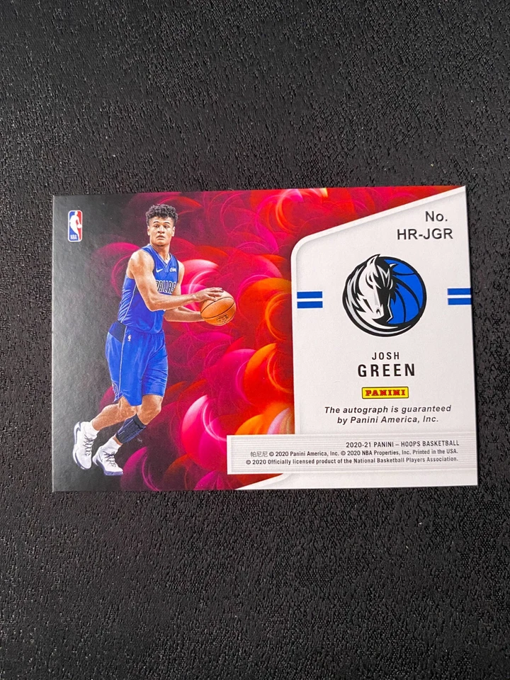 2020-21 Panini NBA Hoops - Hot Signatures Rookies #HR-JGR Josh Green (AU, RC) #1 - Image 2 of 2