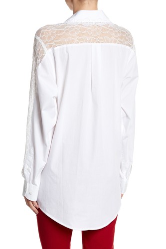 Anna Sui 156259 Women's Vine Lace Blouse Long Sleeve Petite White Sz. PS - Picture 2 of 2