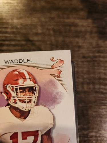 JALEN WADDLE ALABAMA 2021 ALLEN & GINTER ROOKIE SP RC Dolphins - Picture 4 of 14
