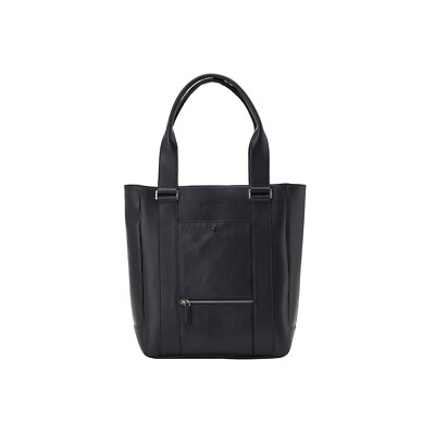 $1190 Testoni Bologna Luxury Shopping Bag / Work Bag Black Karibu Calf