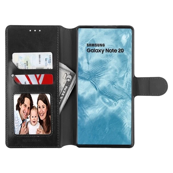 For Samsung Galaxy Note 20 / ULTRA Leather Flip Wallet Case Card ID Pouch Cover - Image 2 of 4