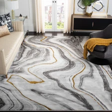 SAFAVIEH Craft Collection CFT819F Grey / Gold Rug