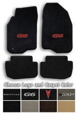 Pontiac G6 4pc Velourtex Carpet Floor Mats - Choose Color Logo Pontiac G6 4pc Velourtex Carpet Floor Mats - Choose Color Logo