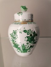 Herend Indian Basket Fleur des Indes scatola con coperchio vaso scatola da tè 6460 FV