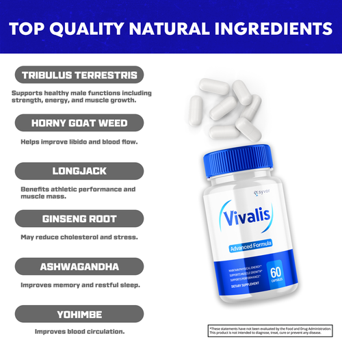 Vivalis Advanced Vitality Support Supplement Maximum Strength Formula 60 Pills - Picture 5 of 12