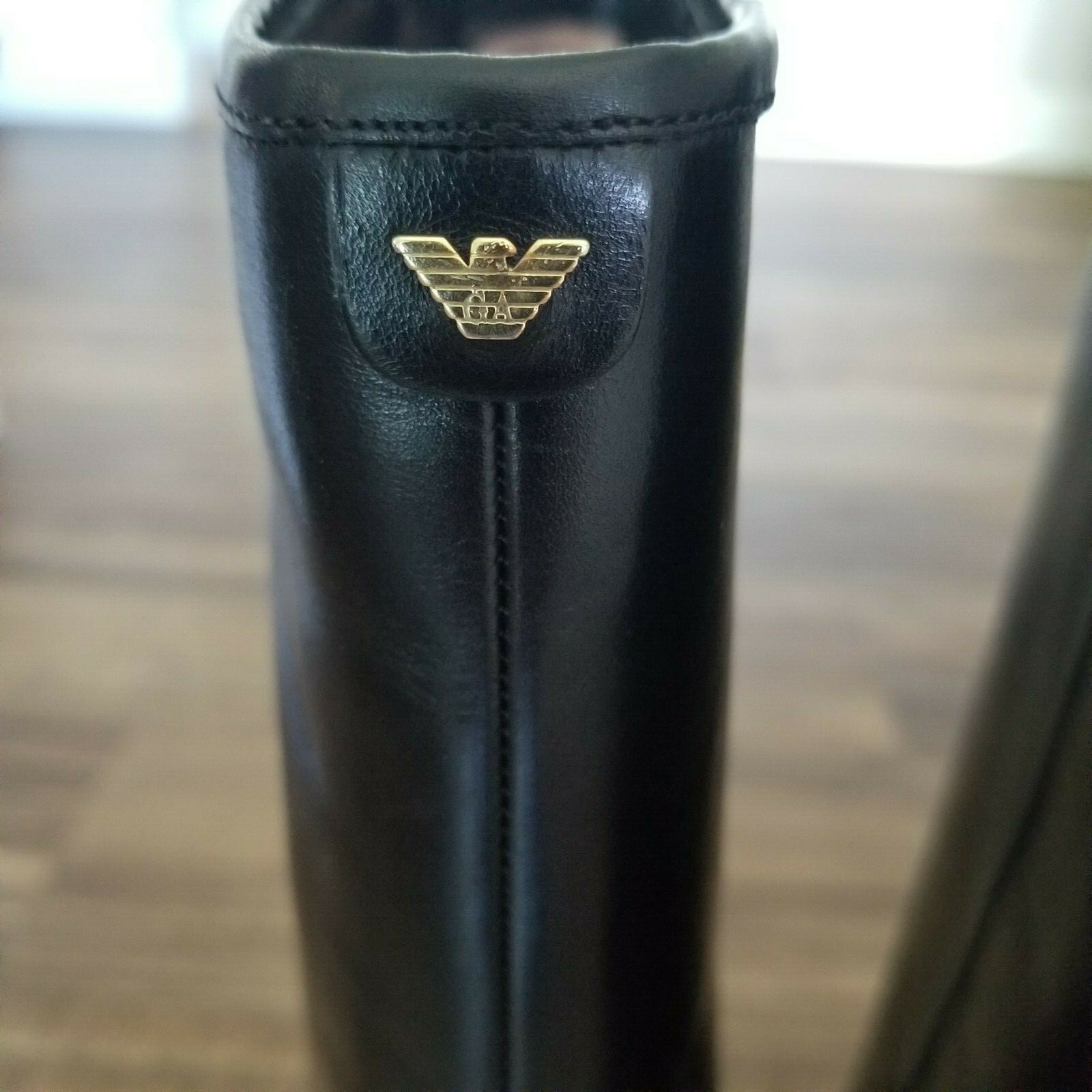 Giorgio Armani Authentic Leather Knee High Boots - Size 39 or 8/8.5 US image 4
