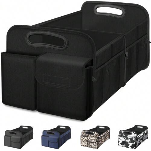 Large Capacity Car Trunk Organizer - Waterproof & Collapsible for SUV/Sedan