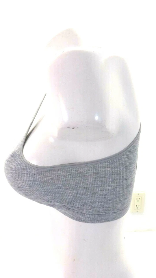 $29.99 NWOT MAKE + MODEL WOMENS GRAY THERMAL PADDED CROSS BACK BRALETTE  SIZE S - Image 2 of 4