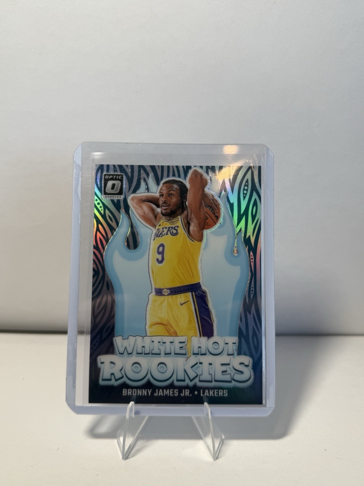 BRONNY JAMES JR. - 2024-25 Panini Donruss Optic - White Hot Rookies #15